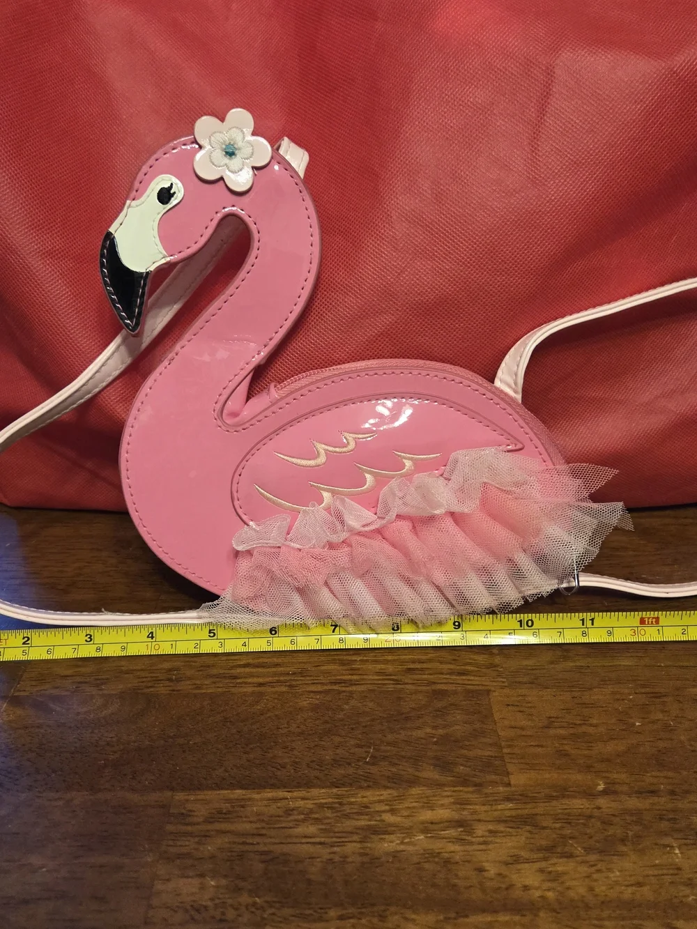 Pink Flamingo Tutu Crossbody Bag for Kids